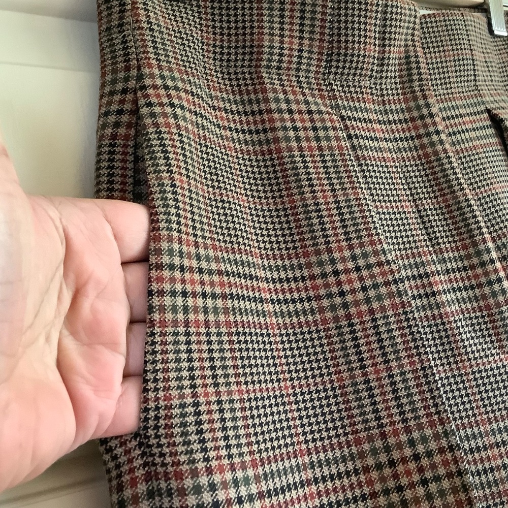 ZARA Women Collection Check Darted Trousers Light Brown SZ XS - Picture 7 of 16